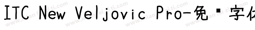 ITC New Veljovic Pro字体转换